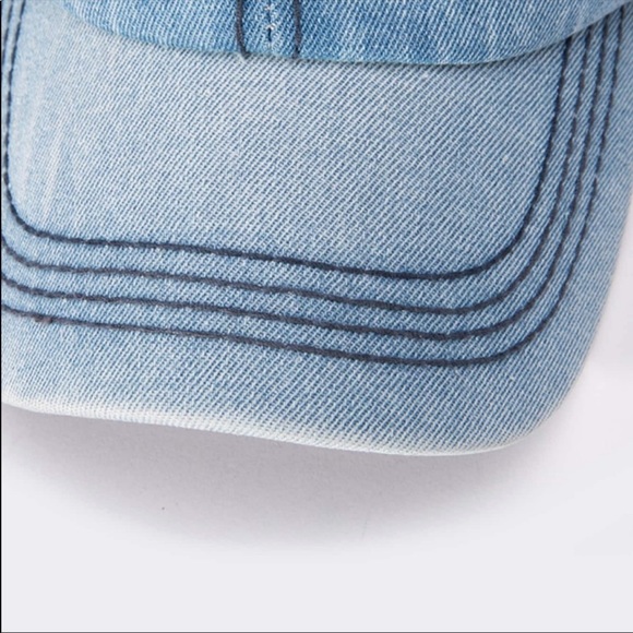 Denim chambray dad hat baseball cap blue 608301 - Picture 3 of 4